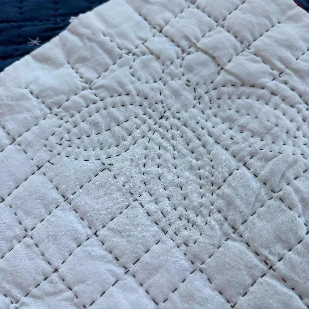 Vintage Handmade Nutcracker Ballet Applique Quilt Christmas Heirloom ~ 54x71